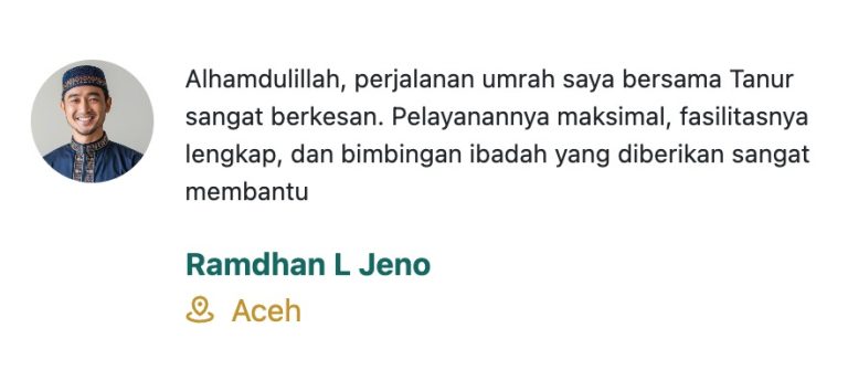 testimoni jamaah umroh