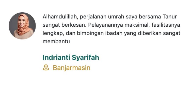 testimoni jamaah umroh